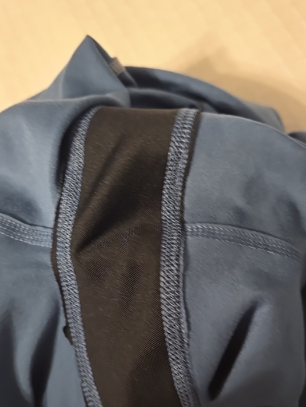 Free People Blue Leggings Contrast Piping Back Zip Pocket     #X - Picture 7 of 16